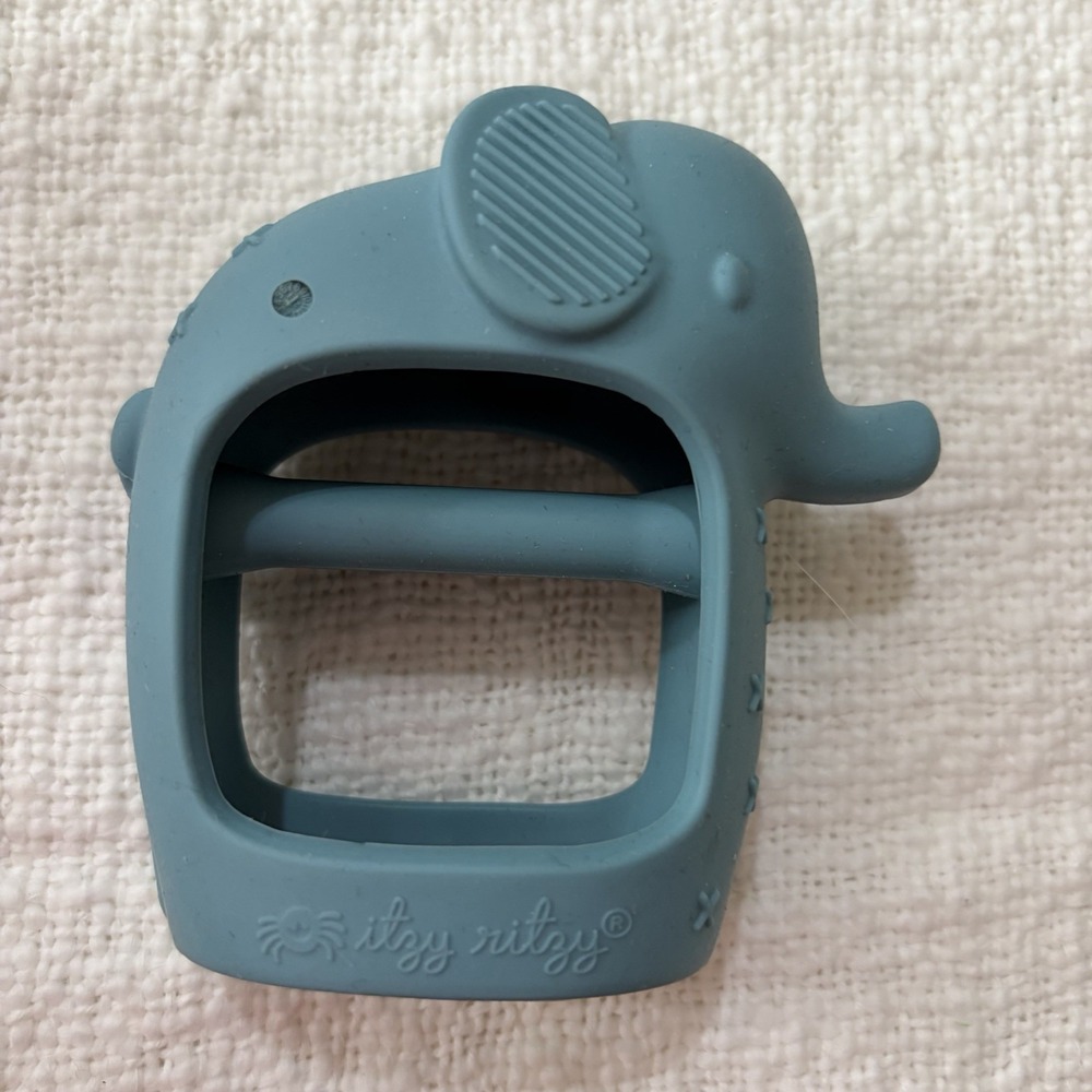 Itzy Ritzy Bitzy Grip Elephant Teether Baby Toy Silicone 3m+
